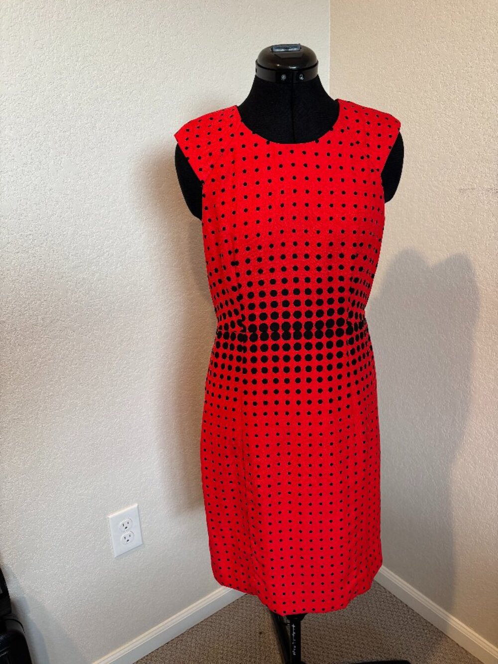 J. Crew Red Polka Dot Dress Size 6